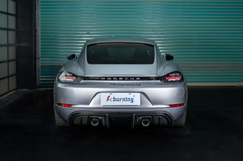 AERO CARBON - PORSCHE 718 CAYMAN CARBON FIBRE GT4 STYLE  REAR DIFFUSER