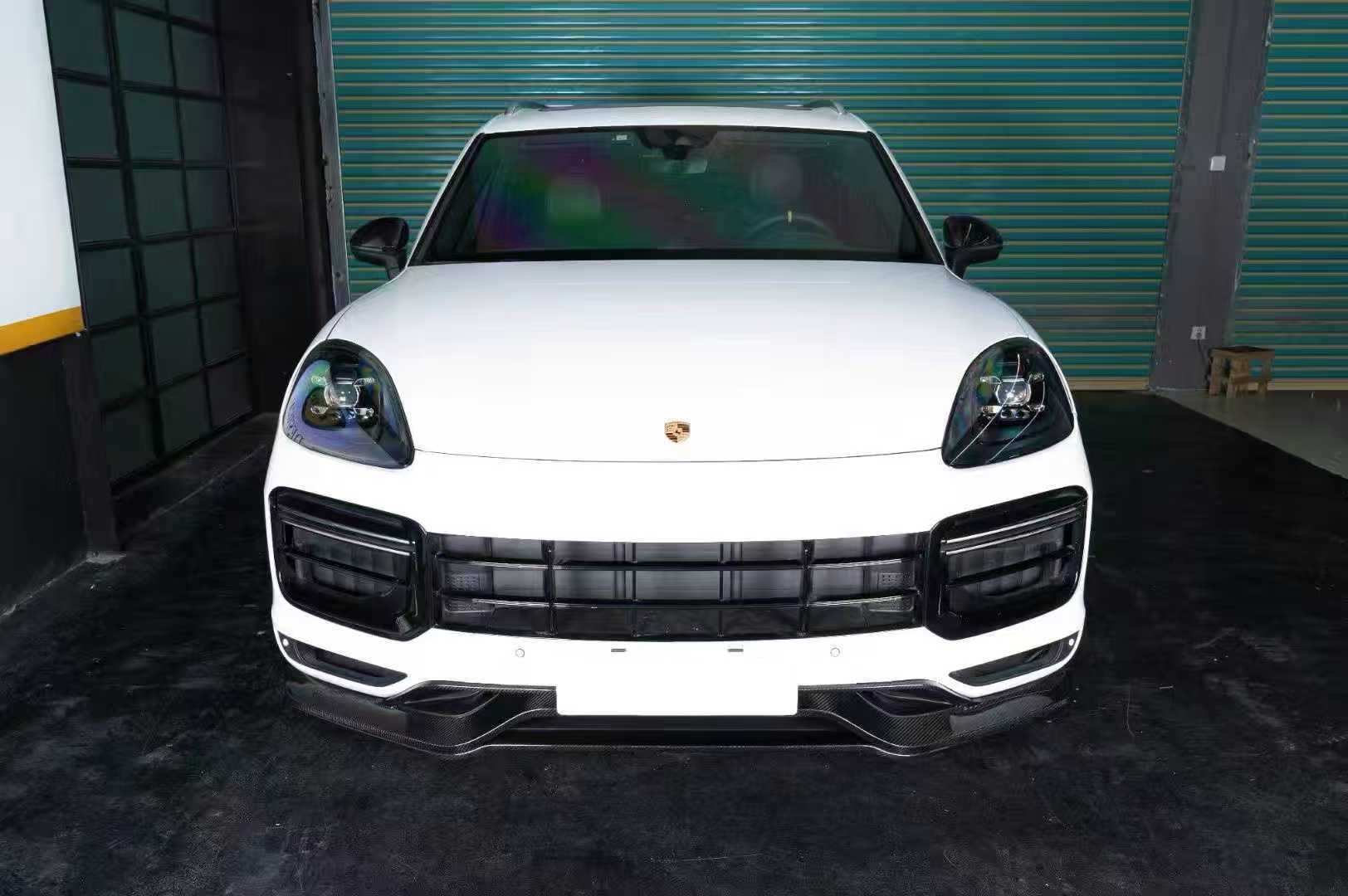 AERO CARBON - PORSCHE CAYENNE 9Y0.1 DRY CARBON FIBRE FRONT LIP