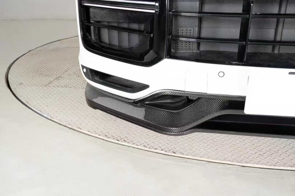 AERO CARBON - PORSCHE CAYENNE 9Y0.1 DRY CARBON FIBRE FRONT LIP