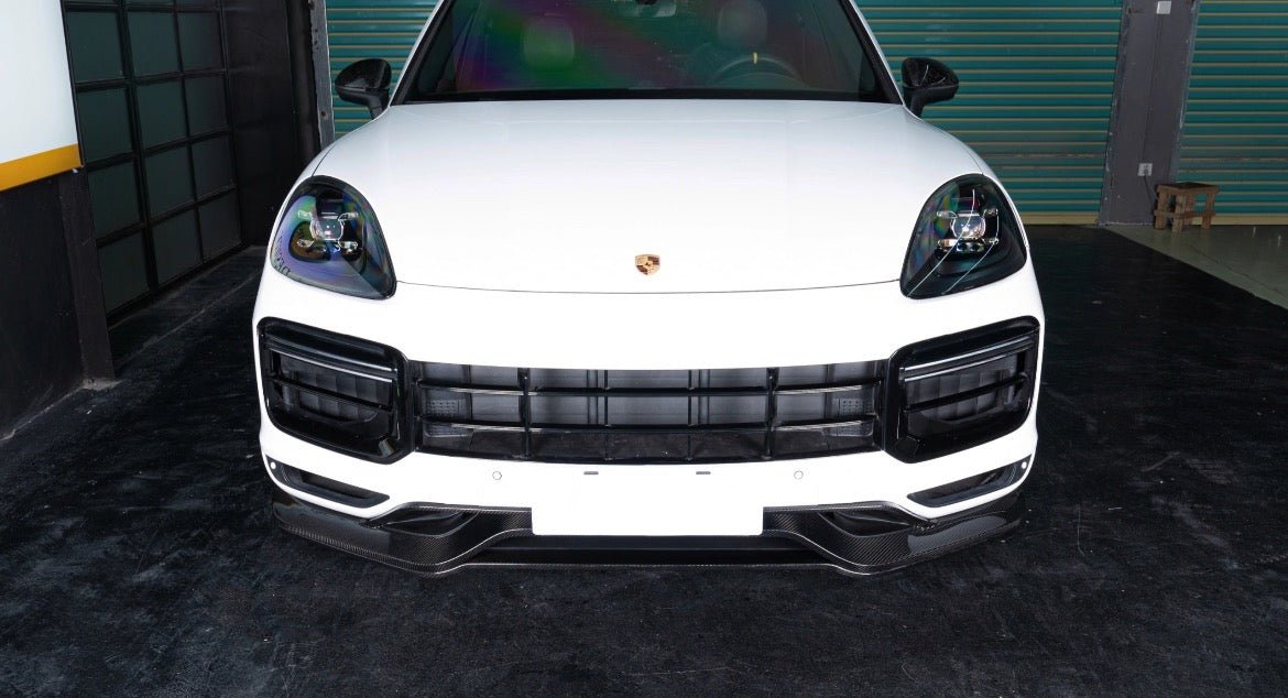 AERO CARBON - PORSCHE CAYENNE COUPE GTS DRY CARBON FIBRE FRONT LIP