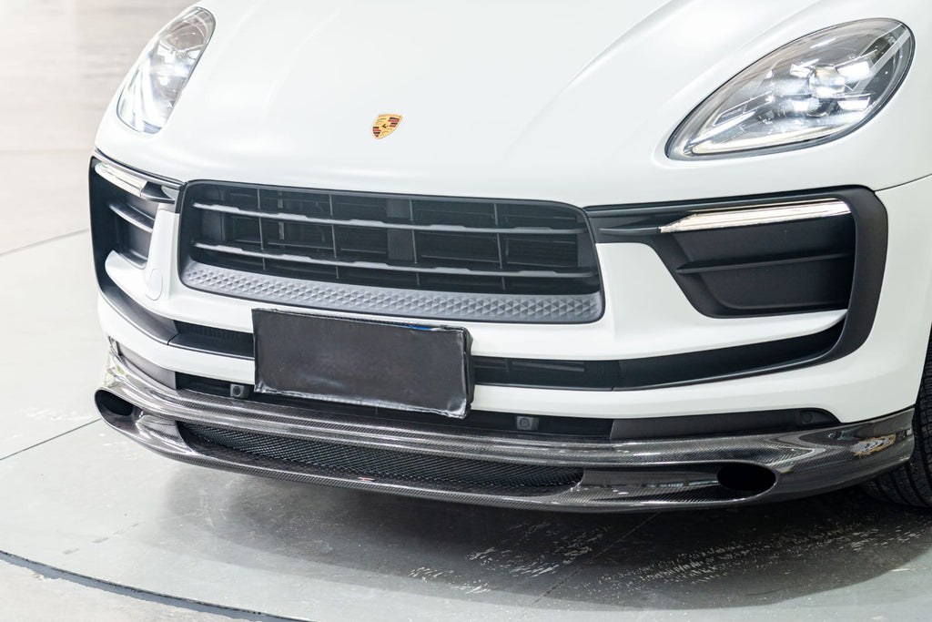 AERO CARBON - PORSCHE MACAN 2022+ CARBON FIBRE FRONT LIP