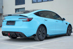AERO CARBON - TESLA MODEL 3 HIGHLAND 2024+ ABS GLOSS BLACK LED REAR DIFFUSER