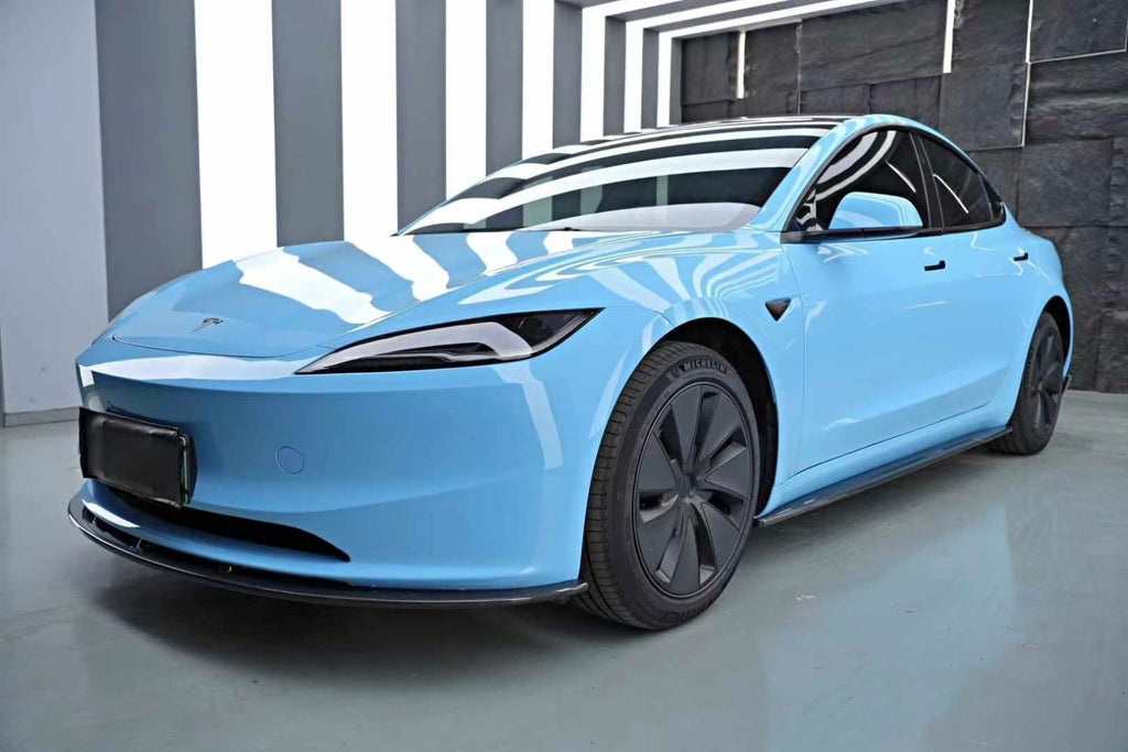 AERO CARBON - TESLA MODEL 3 HIGHLAND 2024+ DRY CARBON FIBRE FRONT LIP V1