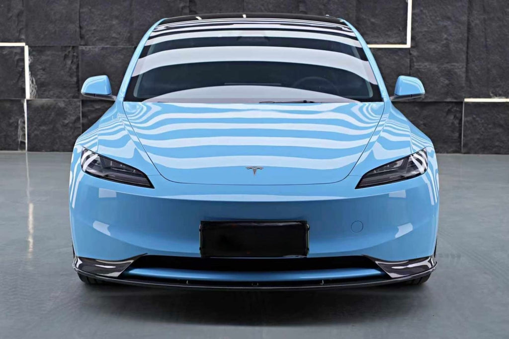 AERO CARBON - TESLA MODEL 3 HIGHLAND 2024+ DRY CARBON FIBRE FRONT LIP V2