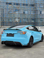 AERO CARBON - TESLA MODEL 3 HIGHLAND 2024+ DRY CARBON FIBRE REAR DIFFUSER