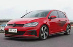 AERO CARBON - VOLKSWAGEN GOLF GTI & GOLF R MK7 MK7.5  GLOSS BLACK SIDE SKIRTS