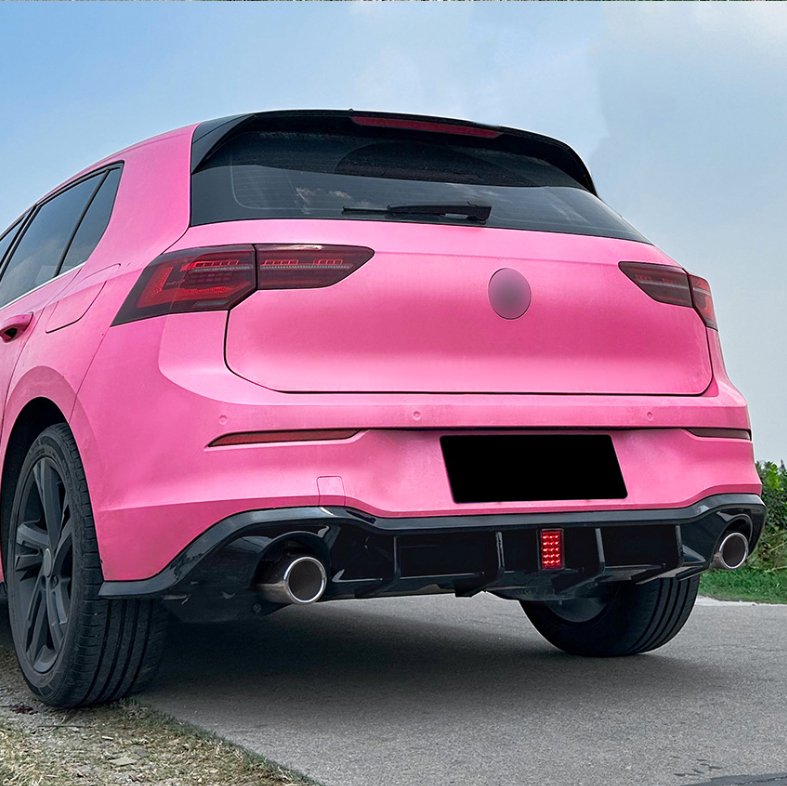 AERO CARBON - VOLKSWAGEN GOLF R LINE / GTI MK8 REAR LED DIFFUSER GLOSS BLACK