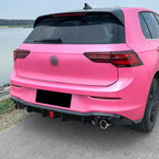 AERO CARBON - VOLKSWAGEN GOLF R LINE / GTI MK8 REAR LED DIFFUSER GLOSS BLACK