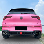 AERO CARBON - VOLKSWAGEN GOLF R LINE / GTI MK8 REAR LED DIFFUSER GLOSS BLACK