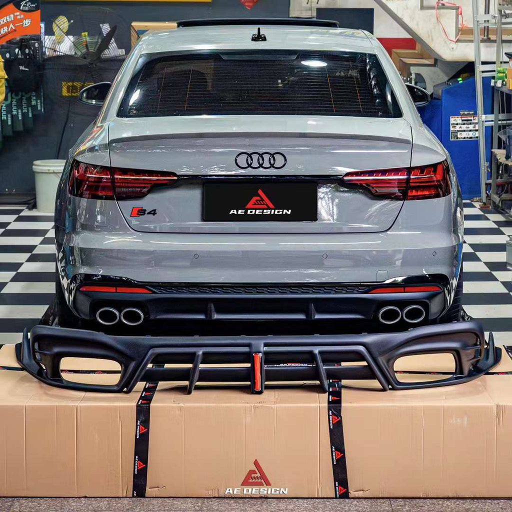 AE DESIGN - AUDI A4 / S4 B9.5 2021+ ABS PLASTIC REAR DIFFUSER