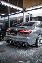 AE DESIGN - AUDI A4 / S4 B9.5 CARBON FIBRE LED REAR DIFFUSER