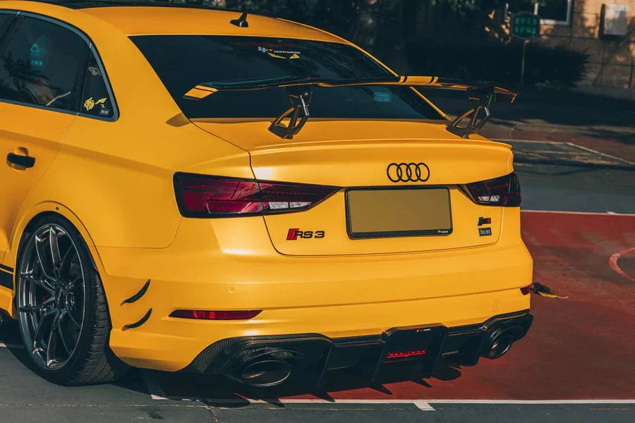 AERO CARBON - AUDI RS3 2018-2020 DRY CARBON FIBER REAR DIFFUSER TK STYLE