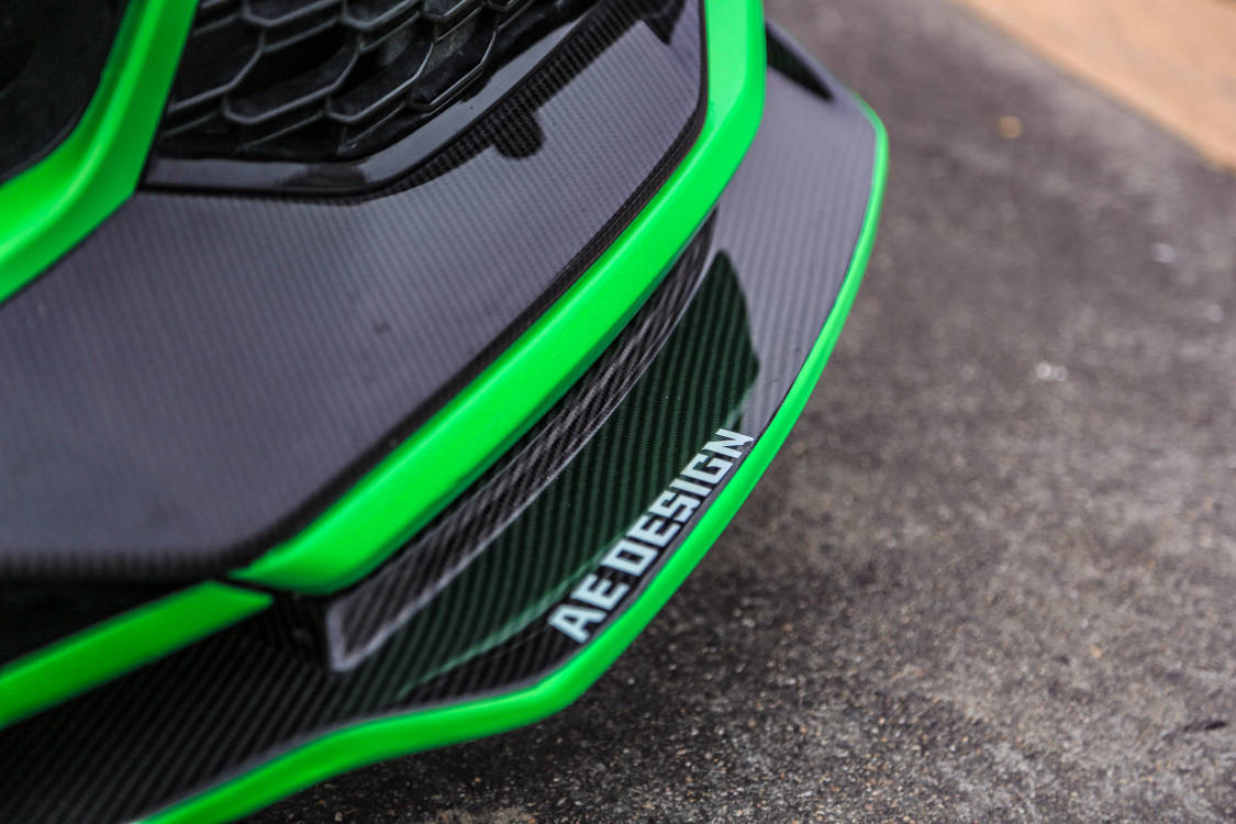 AE DESIGN - AUDI RS4 B9 CARBON FIBRE FRONT LIP