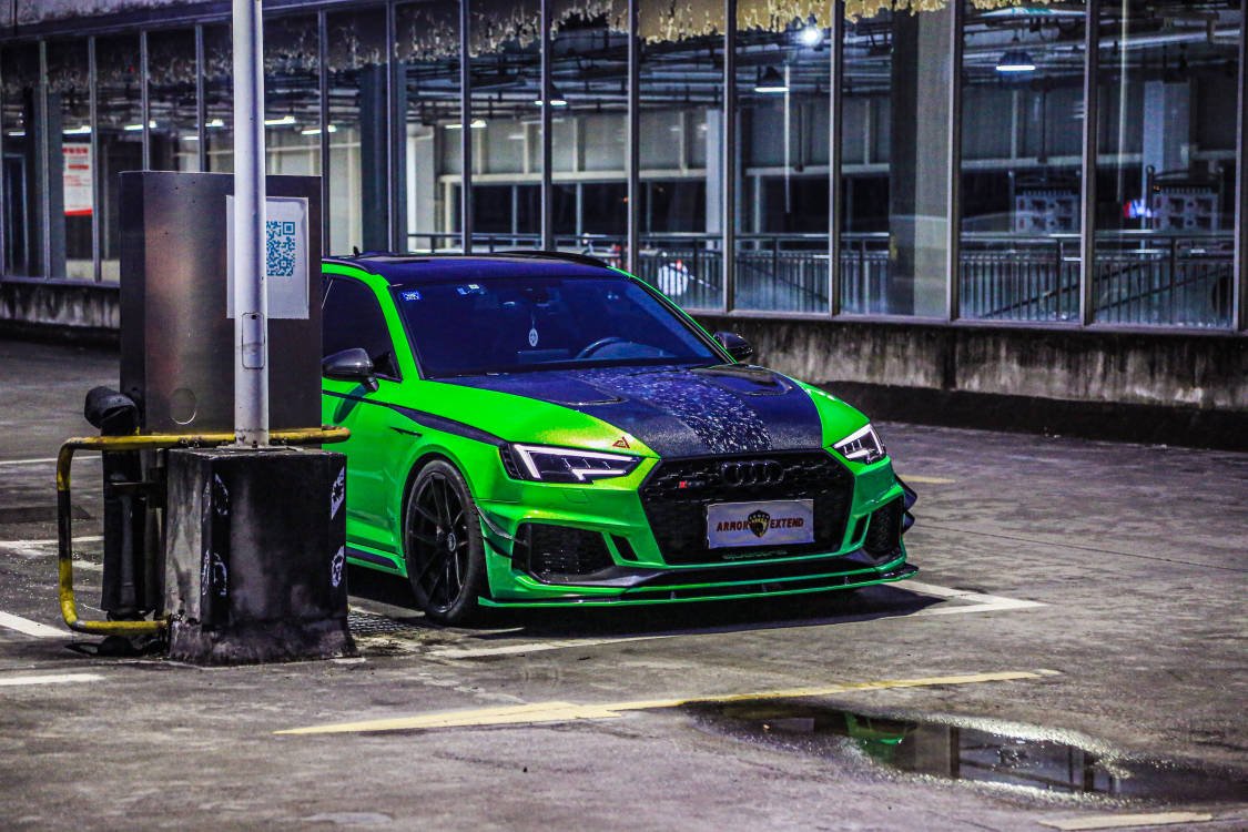 AE DESIGN - AUDI RS4 B9 CARBON FIBRE FRONT LIP