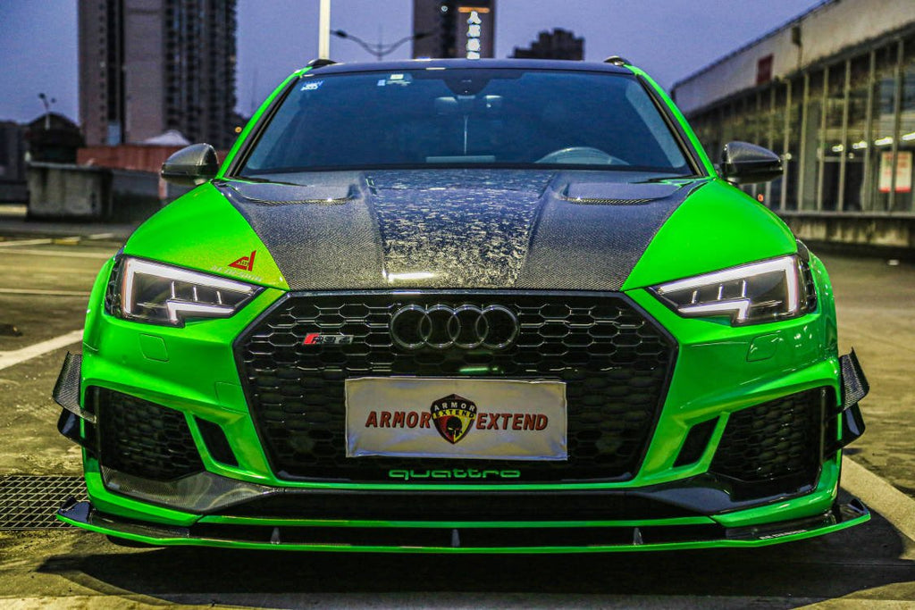AE DESIGN - AUDI RS4 B9 CARBON FIBRE FRONT LIP