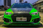 AE DESIGN - AUDI RS4 B9 CARBON FIBRE FRONT LIP