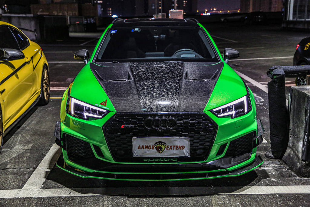 AE DESIGN - AUDI RS4 B9 CARBON FIBRE FRONT LIP