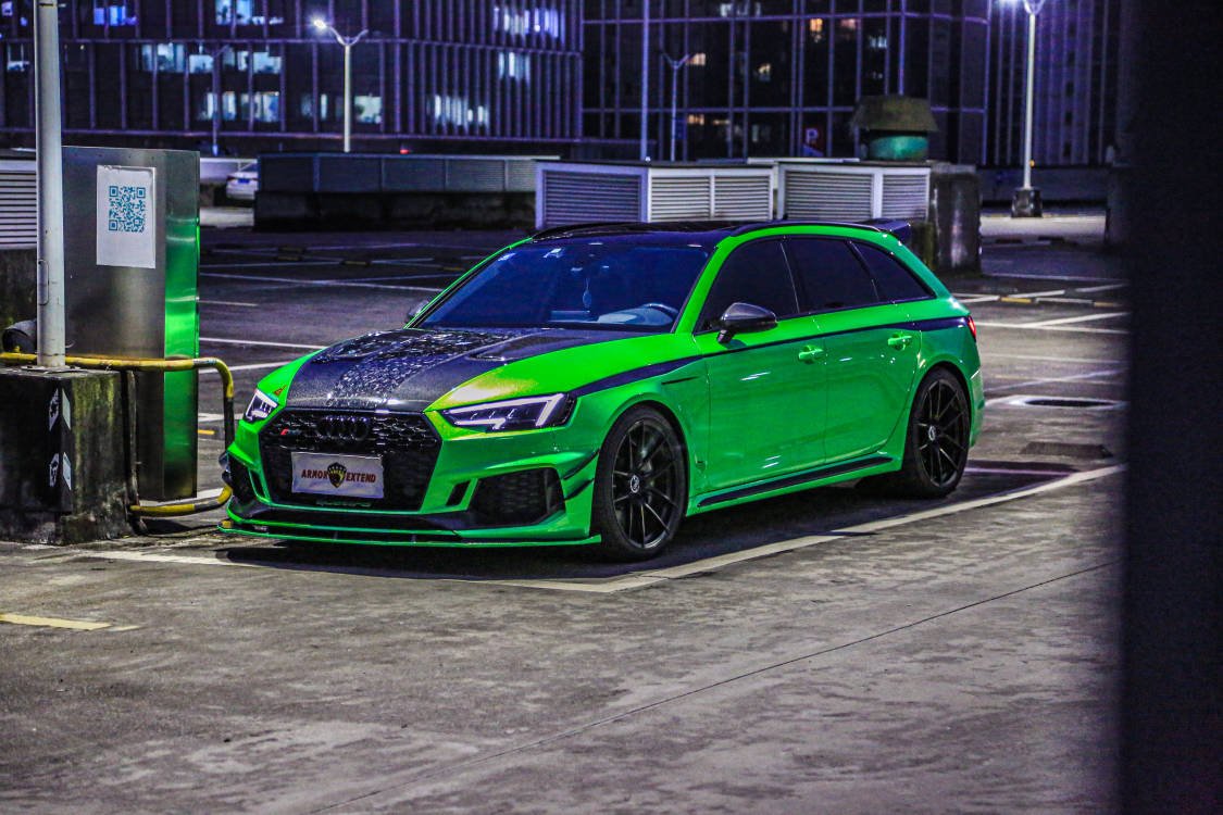 AE DESIGN - AUDI RS4 B9 CARBON FIBRE FRONT LIP