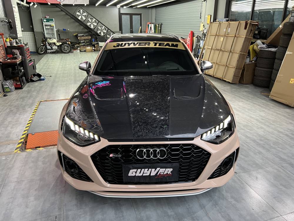 AE DESIGN - AUDI RS4 B9 CARBON FIBRE FRONT LIP