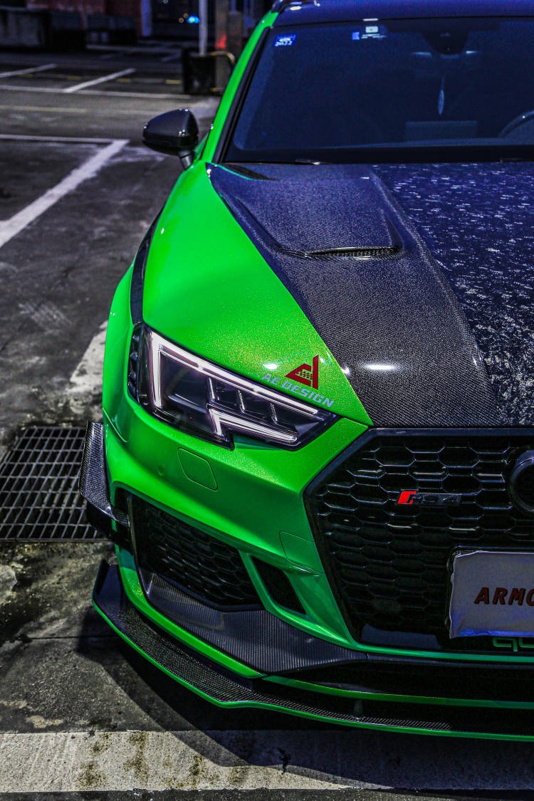 AE DESIGN - AUDI RS4 B9 CARBON FIBRE FRONT LIP