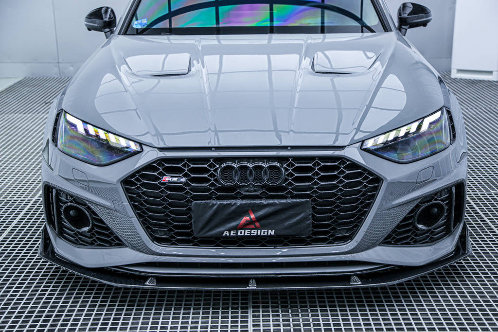 AE DESIGN - AUDI RS4 B9.5 2021+ CARBON FIBRE FRONT LIP