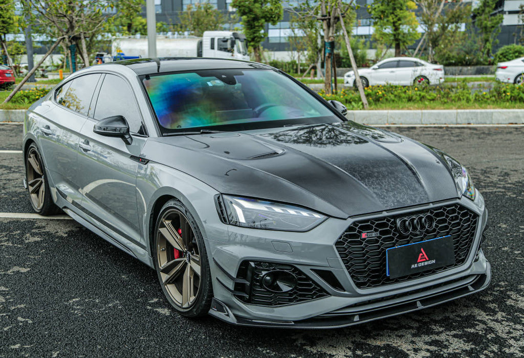 AE DESIGN - AUDI RS5  B9.5 2020+ DRY CARBON FRONT LIP