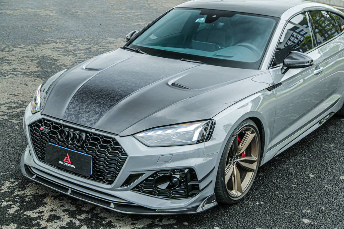 AE DESIGN - AUDI RS5  B9.5 2020+ DRY CARBON FRONT LIP