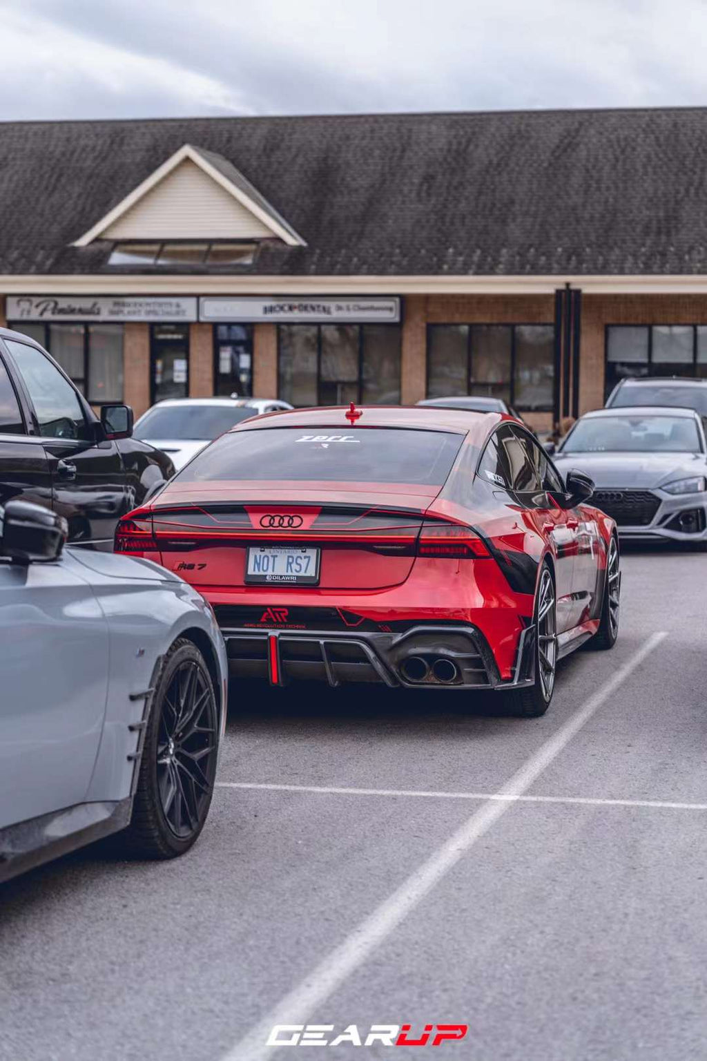 AE DESIGN - AUDI RS6 / RS7 C8 DRY CARBON FIBRE LED REAR DIFFUSER