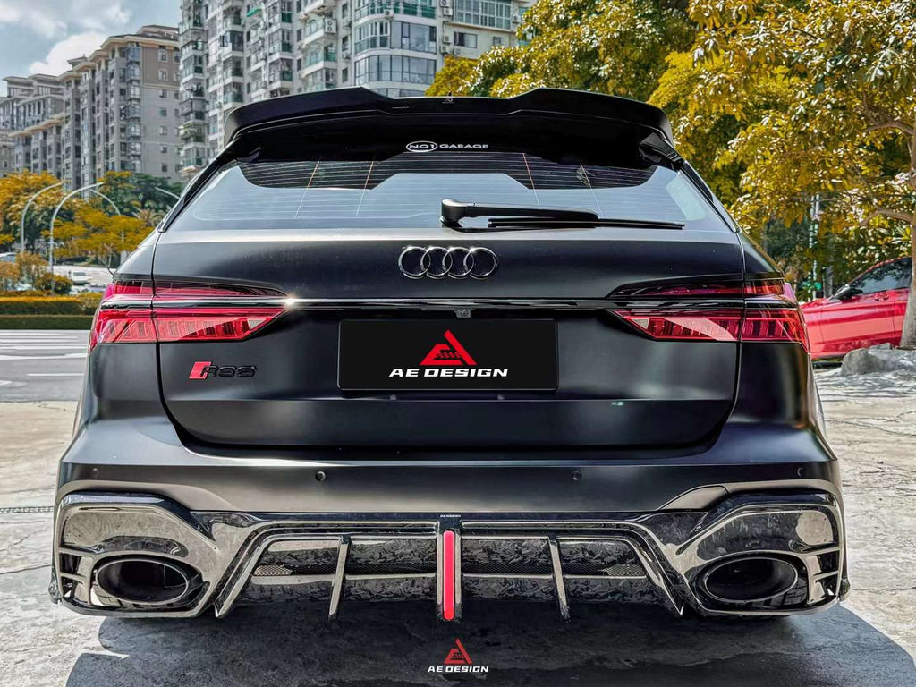 AE DESIGN - AUDI RS6 / RS7 C8 DRY CARBON FIBRE LED REAR DIFFUSER