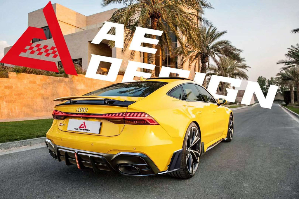 AE DESIGN - AUDI RS6 / RS7 C8 DRY CARBON FIBRE LED REAR DIFFUSER