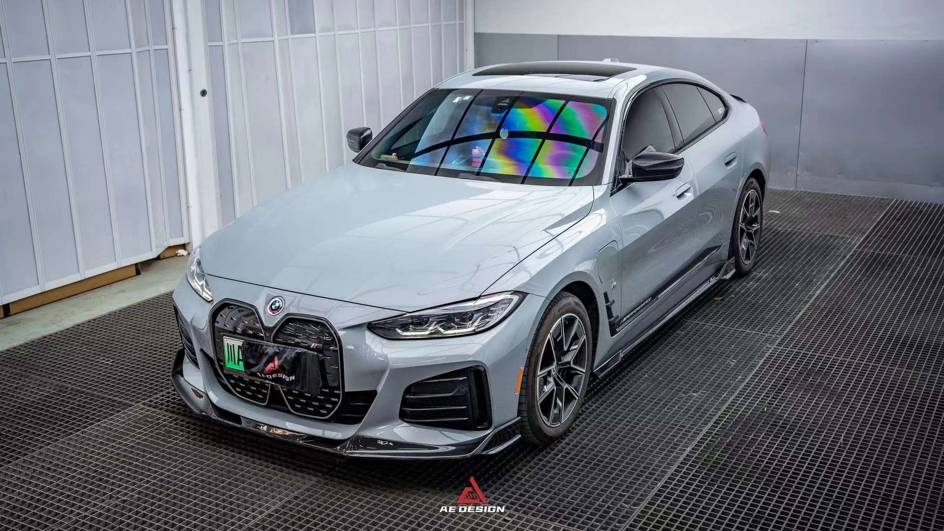 AE DESIGN - BMW 4 SERIES I4 G26 DRY CARBON FIBRE FRONT LIP V2