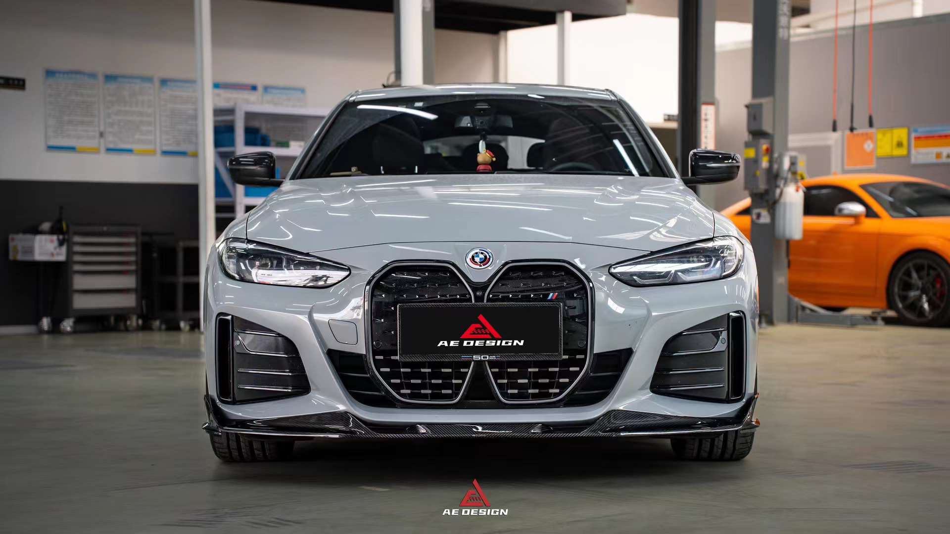 AE DESIGN - BMW 4 SERIES I4 G26 DRY CARBON FIBRE FRONT LIP V2