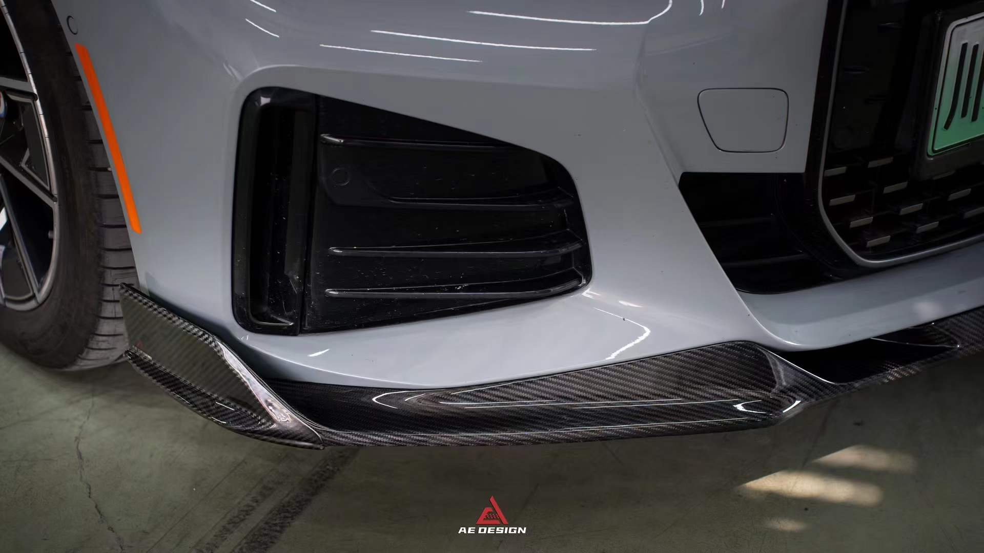 AE DESIGN - BMW 4 SERIES I4 G26 DRY CARBON FIBRE FRONT LIP V2