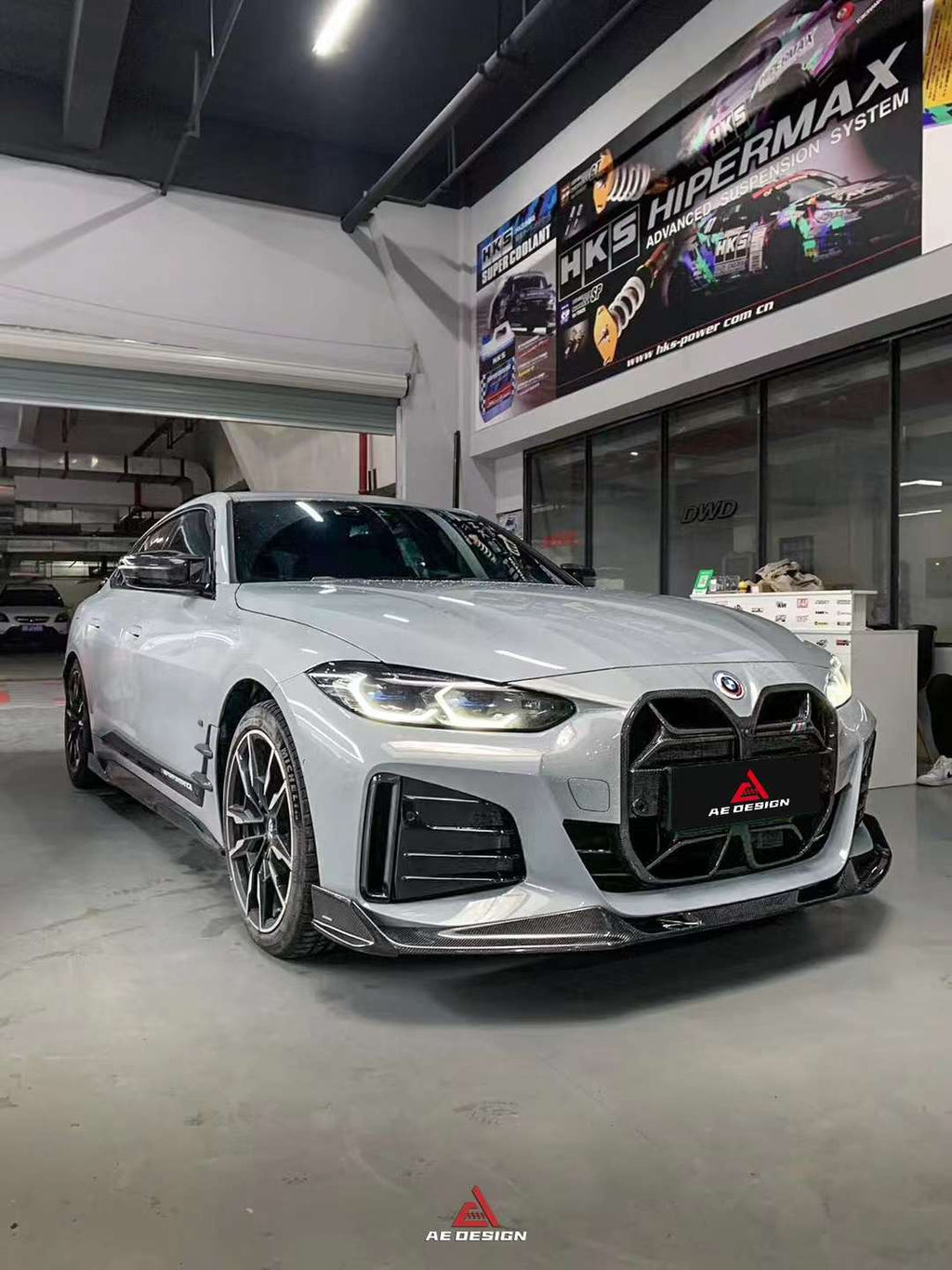 AE DESIGN - BMW 4 SERIES I4 G26 DRY CARBON FIBRE FRONT LIP V2