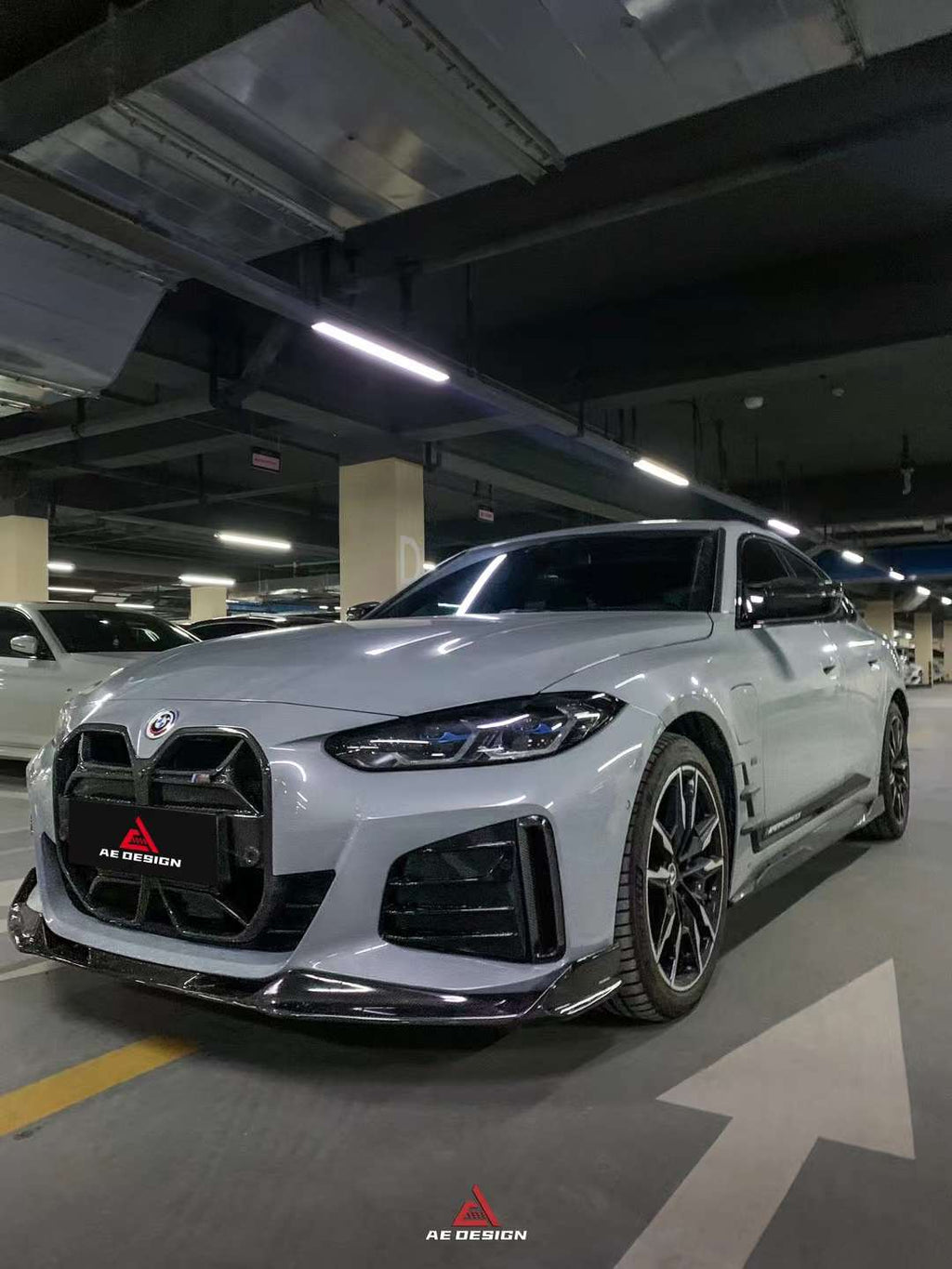 AE DESIGN - BMW 4 SERIES I4 G26 DRY CARBON FIBRE FRONT LIP V2