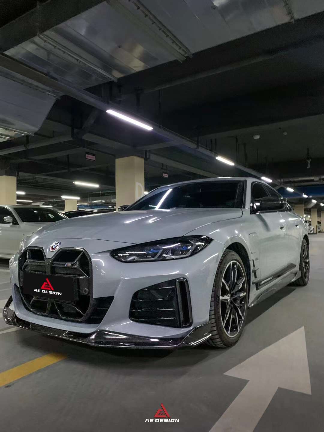 AE DESIGN - BMW 4 SERIES I4 G26 DRY CARBON FIBRE FRONT LIP V2
