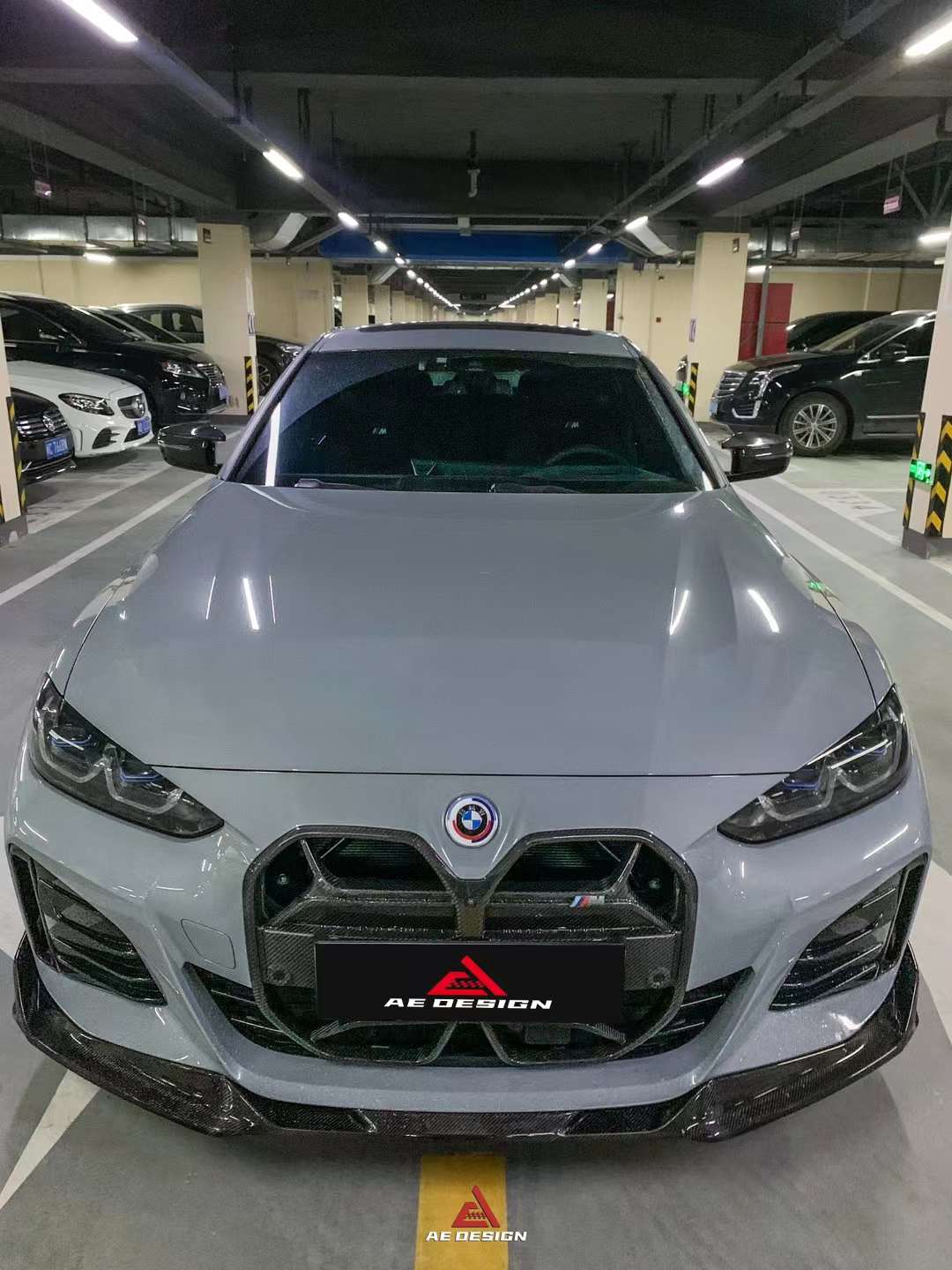 AE DESIGN - BMW 4 SERIES I4 G26 DRY CARBON FIBRE FRONT LIP V2