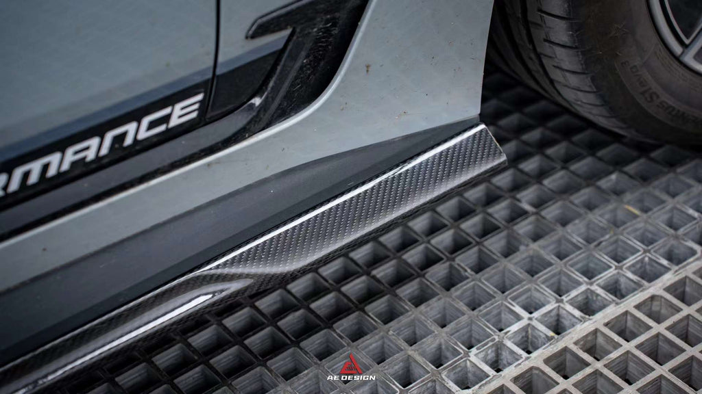 AE DESIGN - BMW 4 SERIES I4 G26 DRY CARBON FIBRE SIDE SKIRTS