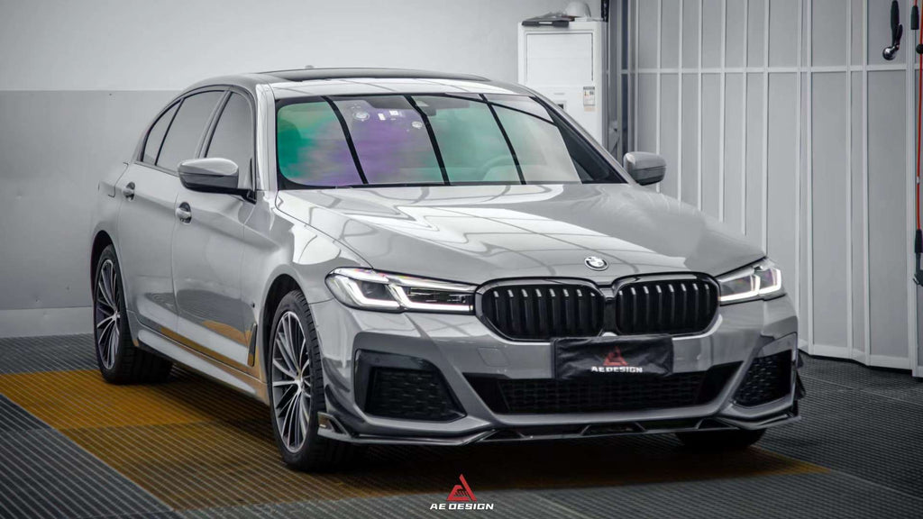 AE DESIGN - BMW 5 SERIES G30 LCI CARBON FIBRE FRONT LIP