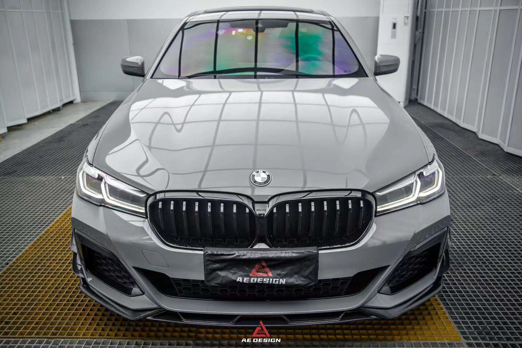 AE DESIGN - BMW 5 SERIES G30 LCI CARBON FIBRE FRONT LIP