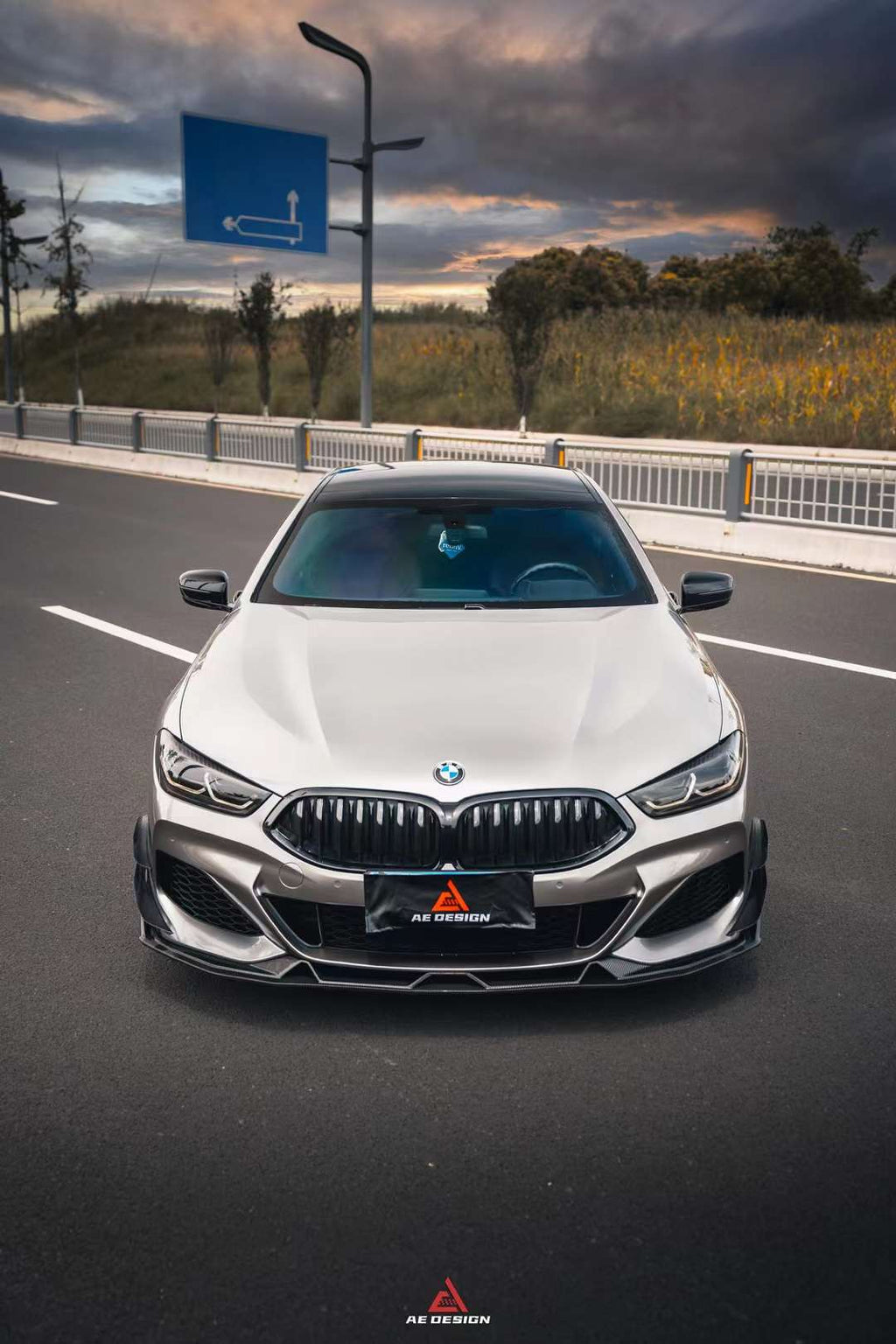 AE DESIGN - BMW 8 SERIES G14 G15 G16 CARBON FIBRE FRONT LIP