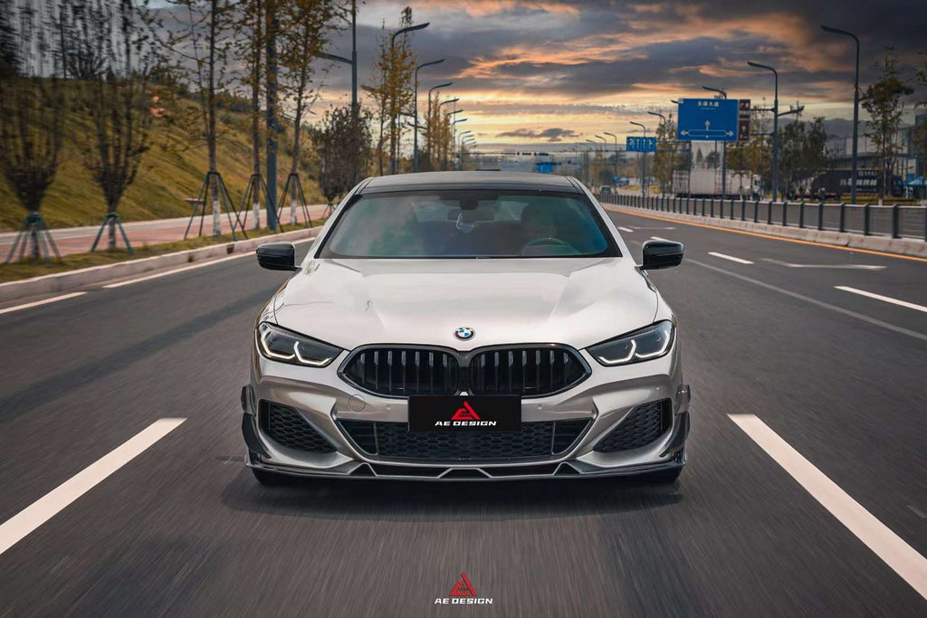 AE DESIGN - BMW 8 SERIES G14 G15 G16 CARBON FIBRE FRONT LIP