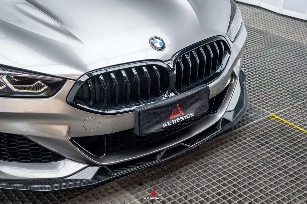 AE DESIGN - BMW 8 SERIES G14 G15 G16 CARBON FIBRE FRONT LIP