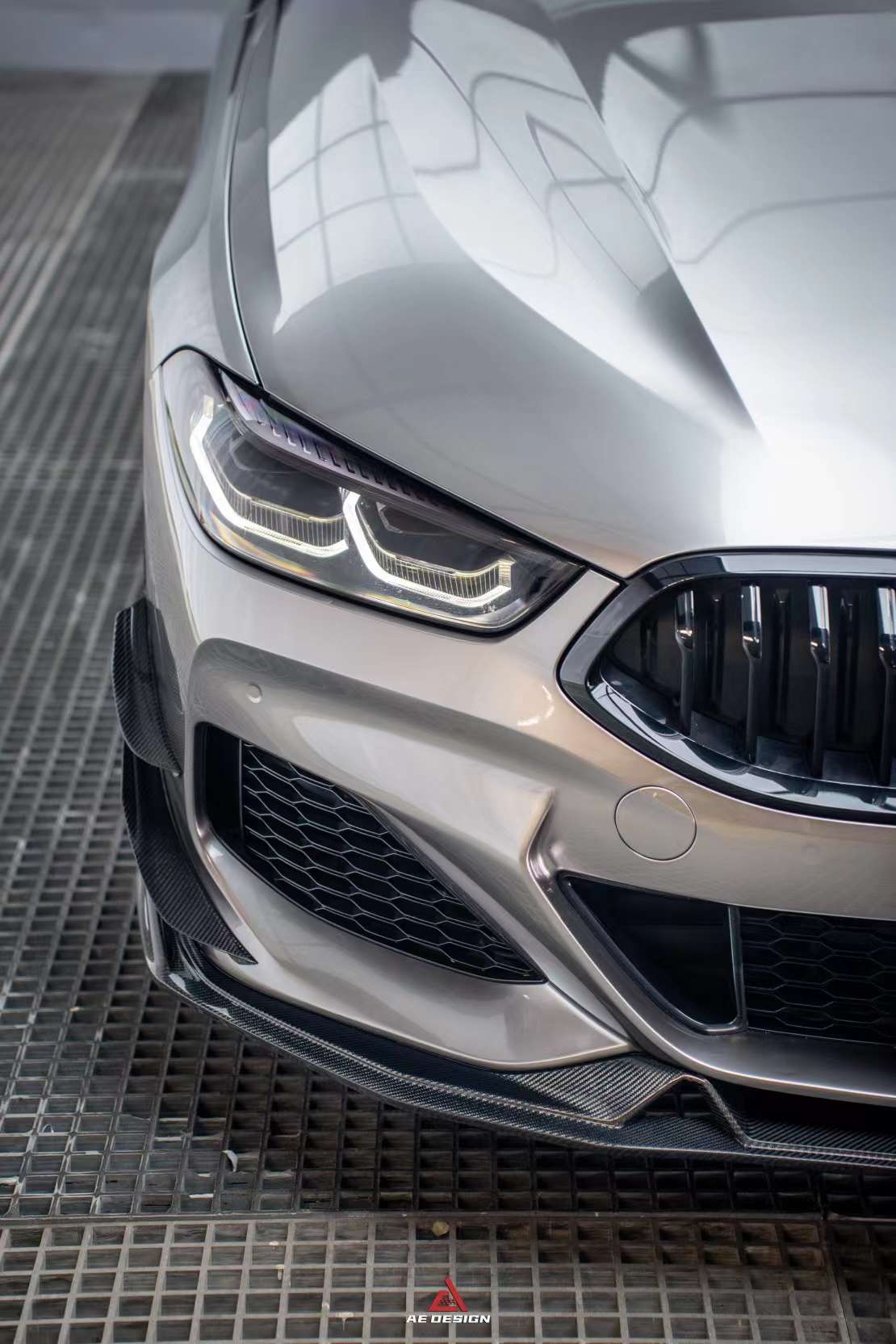 AE DESIGN - BMW 8 SERIES G14 G15 G16 CARBON FIBRE FRONT LIP
