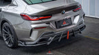 AE DESIGN - BMW 8 SERIES G14 / G15 / G16  CARBON FIBRE LED REAR DIFFUSER