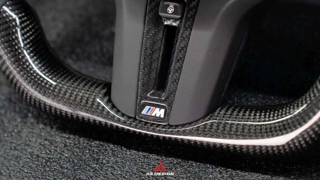 AE DESIGN -  BMW G SERIES LED DRY CARBON STEERING WHEEL