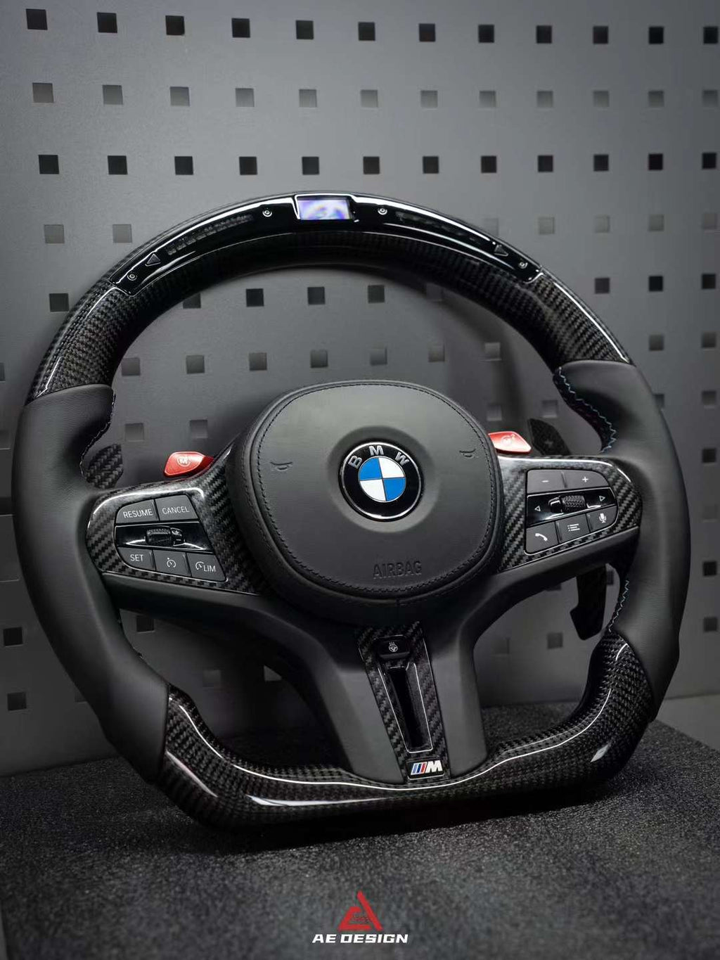 AE DESIGN -  BMW G SERIES LED DRY CARBON STEERING WHEEL