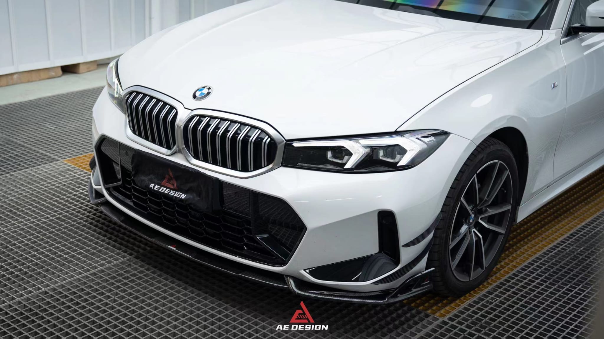 AE DESIGN - BMW G20 LCI 3 SERIES CARBON FIBRE FRONT LIP SPLITTER