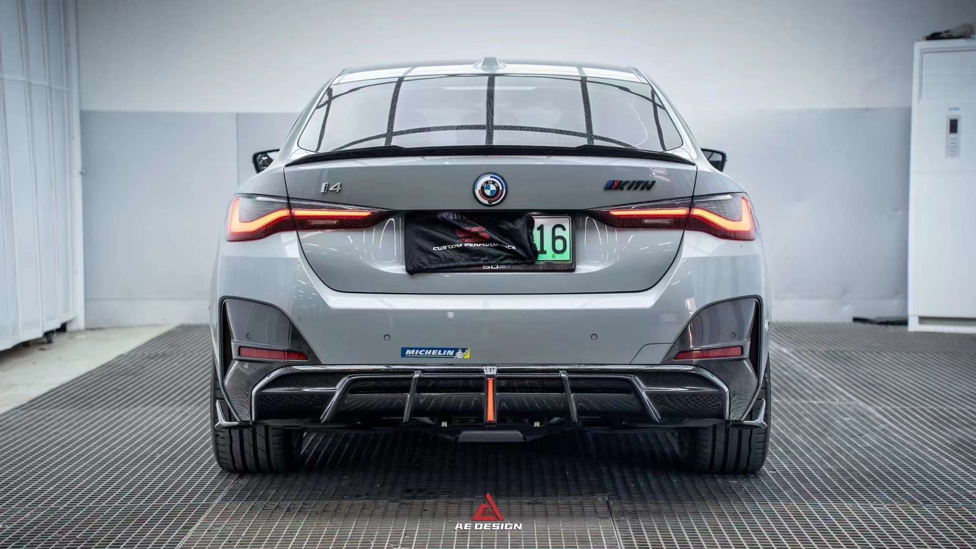 AE DESIGN - BMW I4 G26 CARBON FIBRE REAR DIFFUSER