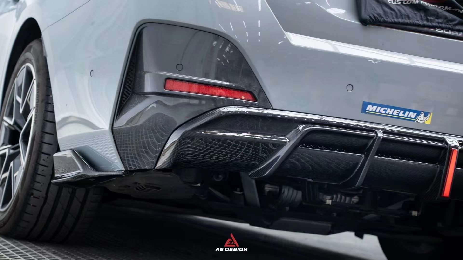 AE DESIGN - BMW I4 G26 CARBON FIBRE REAR DIFFUSER